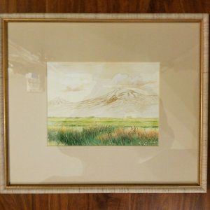 Levon Lachikyan Mt. Ararat Watercolor on Paper